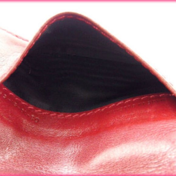 Authenticity guaranteed Used Chloe Card Case Red Woman - Picture 6 of 6